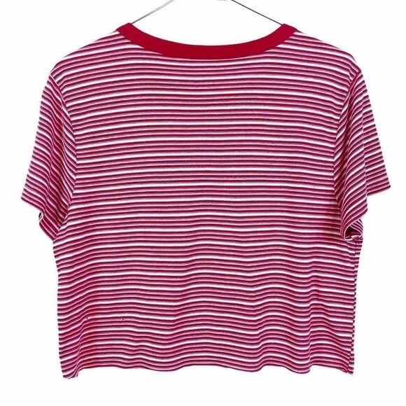 Vans red white short sleeve crop top - Picture 2 of 6